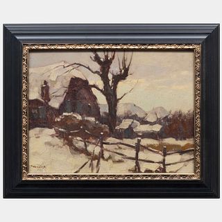 Willem Noordijk (1887-1970): Winter Landscape