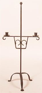 Wrought Iron Adjustable Candle Stand.