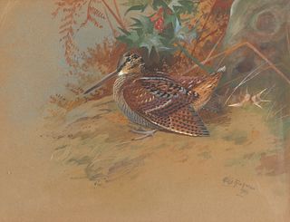 Philip Rickman (1891-1982), Autumn Sunshine - Woodcock