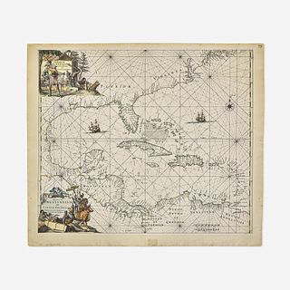 [Maps & Atlases] Wit, Frederick de Indiarum occidentalium TractusLittorales cum Insulis Caribicis Pascaert van Westindien ende Caribise Eylanden...