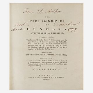 [Military History] Brown, Hugh The True Principles of Gunnery Investigated and Explained...