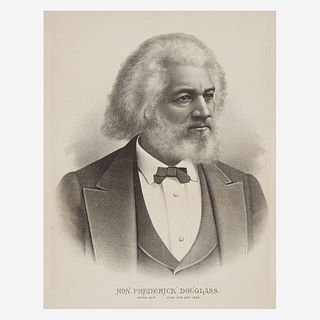 [African-Americana] [Douglass, Frederick] Lithographic Portrait
