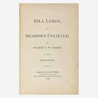 [African-Americana] Harper, Frances E.W. Iola Leroy, or Shadows Uplifted