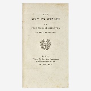 [Americana] Franklin, Benjamin The Way to Wealth or Poor Richard Improved