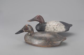 Hollow Canvasback Pair, Christopher C. Smith (1861-1938)