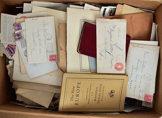 Box of Ephemera, mostly Yale related