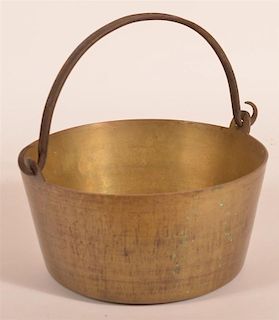 19th C. Brass Cooking Kettle
