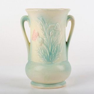 Vintage Hull Pottery, Blue Thistle Vase #53