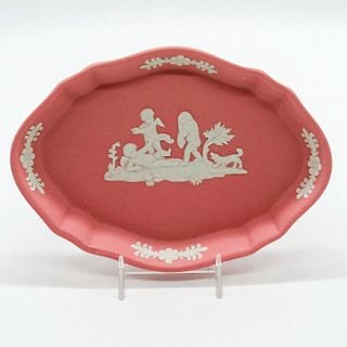 Wedgwood Pink Jasperware Silver Tray