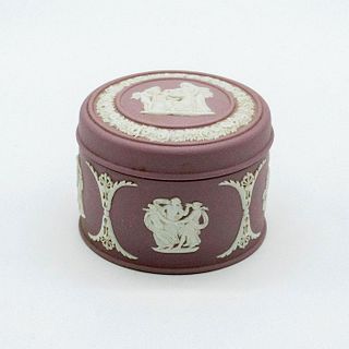 Wedgwood Lilac Jasperware Miniature Round Box