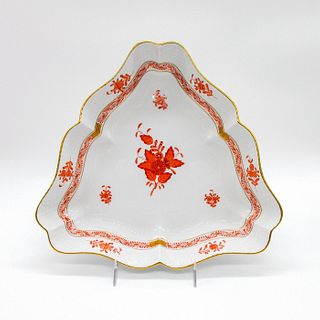 Herend Porcelain Vegetable Tray, Fortuna Rust