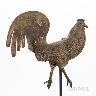 Cast Iron Rooster Weathervane