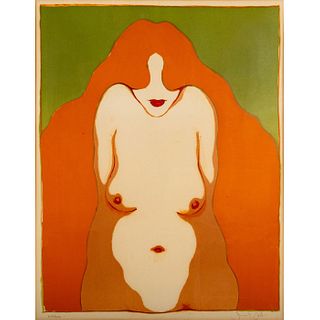 Frank Gallo (American b. 1933) signed limited edition Mixed Media Contemporary, Female Nude