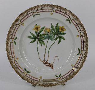 Royal Copenhagen, Flora Danica Plate "Anemone