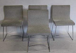 4 Ligne Roset Chairs & A Suede Upholstered