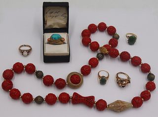 JEWELRY. Assorted Gold, Silver and Asian Jewelry.