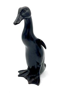 Riccardo Scarpa Bronze Figure of a Duck