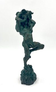 William Girard (American 1940-2011) Bronze, Erotic Couple, 20thc.