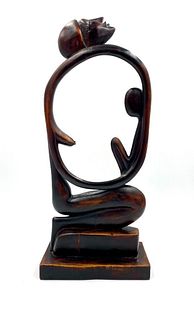 Haitian Carved Wood Sculpture, Xavier