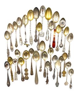 Assorted Spoons and Souvenir Spoons