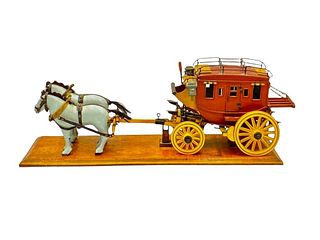 Hand Built Horse Drawn Coach Model