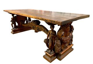 Baroque Style Refectory Table, 19th/20thc.