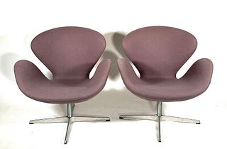 Pair of Arne Jacobsen for Fritz Hansen Swan Chairs