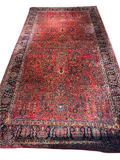 Antique Sarouk Carpet 19'7" x 10'7"