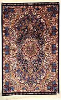 Art Silk Turkish Carpet, 4' x 2'8"