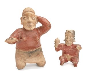 Two Pre-Columbian Jalisco ceramic figures