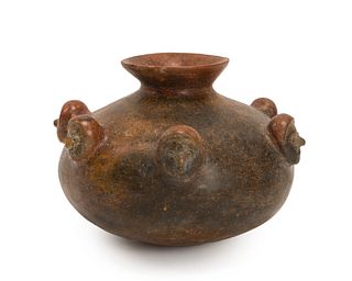A Pre-Columbian Colima pottery jar