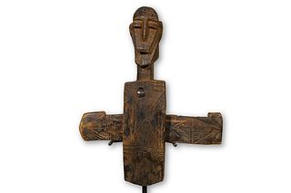 Dogon Door Lock with Male Figure 13" – Mali