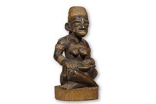 Yombe Pfemba Maternity Figure 19" – DR Congo