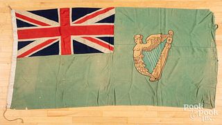 Ireland green ensign wool flag, ca. 1900
