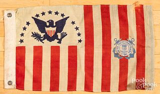 United States Coast Guard ensign wool flag