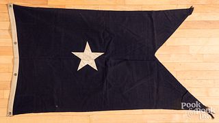 United States Navy Commodore broad wool pennant
