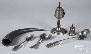 Group of pewter