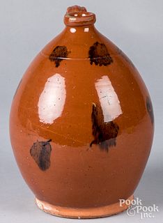 Redware jug, 19th c.