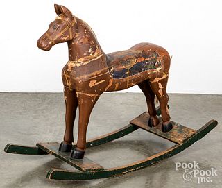 Painted hobby horse, early 20th c.