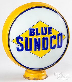 Blue Sunoco gasoline globe