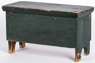 New England painted pine miniature blanket chest