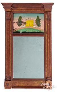 Federal painted mirror 19th c.