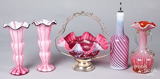 Group of Victorian glass