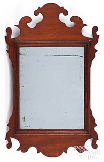 Small Chippendale mahogany mirror, 19th c.