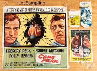 Group of movie posters and lobby cards