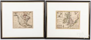 Two color lithograph maps