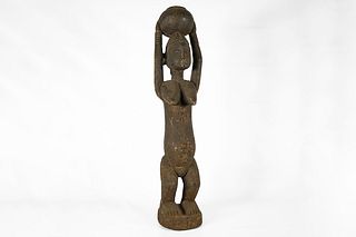 Charming Female Dogon Statue 31" – Mali