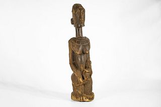 Weathered Female Dogon Statue 27" – Mali