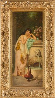 JOSEF SÜHS (1882-1961, Vienna) Oil on Canvas of Woman