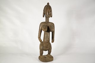 Alluring Female Dogon Statue 27" – Mali